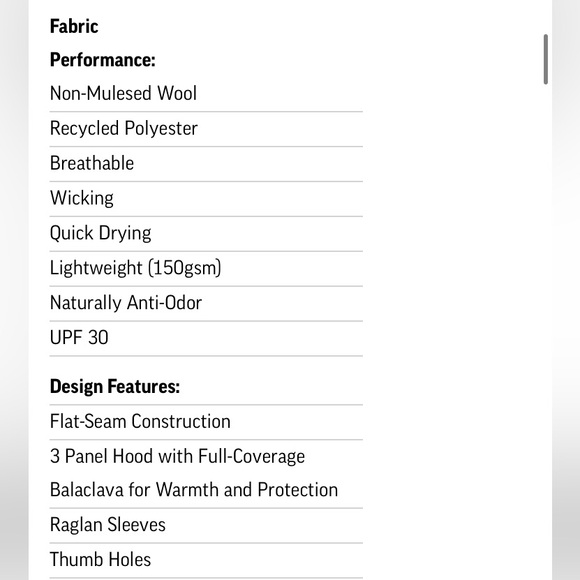 NWOT OUTDOOR RESEARCH - WOMEN’S ALPINE ONSET MERINO 150 HOODIE - Picture 11 of 13